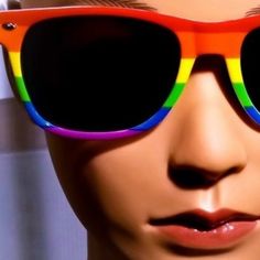 If You're Representing The Lgbtq Life, Or You Just Love Most Of The Colors In The Rainbow - Red - Orange - Yellow - Green - Blue And Purple, These Sunglasses Are Just For You. These Pretty Rainbow Sunglasses Are Very Nice And Stylish. Has Jet Black Lenses Which Look Awesome And Discreet. With Uv 400 Protection For Bright Sun Glare. You Have To See Them Up Close In Order To Appreciate Them. The Bold Brilliant Colors Pop Out Automatically. You Will Love How They Look, How They Feel On Your Face An Big Sunglasses Women, Colors In The Rainbow, Rainbow Sunglasses, Pretty Rainbow, Small Sunglasses, Tortoise Shell Glasses, Balenciaga Sunglasses, Purple Sunglasses, Big Sunglasses