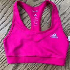 Vibrant Hot Pink Adidas Performance Techfit Sports Bra. Medium Support. Adidas Climalite Keeps You Dry. Provides Uva Protection. Bundle 2 Or More Items For 15% Discount Pink Sports Bra For Running, Athletic Fit, Pink Athletic Fit Sports Bra For Running, Adidas Go-dry Athleisure Activewear, Pink Go-dry Sports Bra For Running, Adidas Yoga Sportswear Activewear, Adidas Functional Yoga Activewear, Adidas Functional Activewear For Yoga, Adidas Yoga Sportswear, Pink Fitted Sports Bra For Running