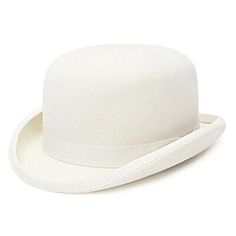 Find ideas๏ฟฝand inspiration for 100%Wool Felt White Bowler Hat For Men/Women Satin Lined Fashion Party Cap, Womens Accessories Pencil Curls, White Fedora, Beautiful Wardrobe, Bowler Hat, Walt Whitman, Hat For Men, Lint Roller, White Hat, Hat For Man