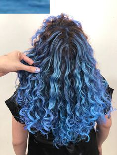 2025 Plan, Dyed Hair Ombre, Blue Highlights, Hair Stuff, Blue Ombre, Ombre Hair