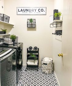 the laundry room is clean and ready for us to use