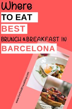 the cover of where to eat best brunch and breakfast in barcelona