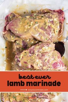 the best ever homemade lamb marinade recipe is so easy to make and it's delicious