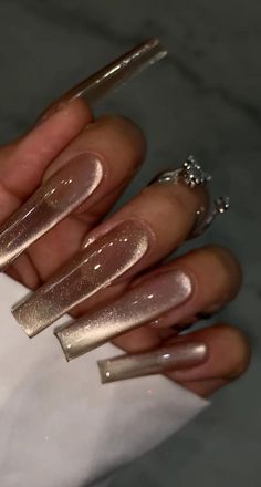 Eye Nails, Claw Nails, Nails Winter, Glass Nails, Cat Eye Nails, Press Ons, Dream Nails, Pretty Acrylic Nails, Dope Nails