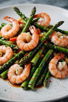 A photo of a  Shrimp and Asparagus Stir Fry a Stir fry Recipes Stir Fried Asparagus, Asparagus Stir Fry Recipes, Recipe Easy Quick, Asparagus Stir Fry, Asparagus Fries, Easy Stir Fry