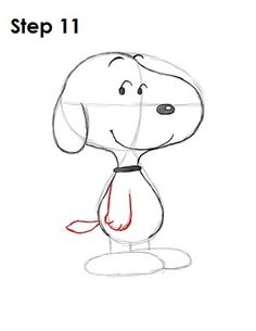 how to draw a cartoon dog with simple lines step 11 drawing lesson for kids and beginners