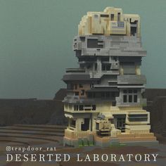 an image of a building made out of legos with the words desert laboratory on it