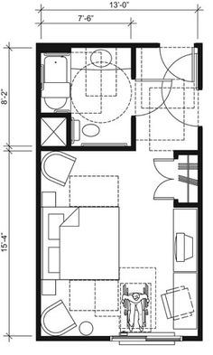 the floor plan for a small apartment