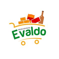 the logo for an italian restaurant called evaldo, which is located on top of a