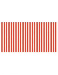 an orange and white striped wallpaper border with vertical stripes on the bottom half of it