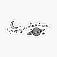 i love you to the moon and back sticker