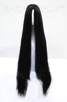 This is a wide skin top wig that's about 40" long. It's very similar to our Eros style but longer! The wide skin top measures roughly 5" side to side and 3.5" from the hairline to the back. This long, silky wig weighs about one pound. Top Wig, Side To Side, One Pound, Black Wig, Traditional Dresses, Wigs, Limited Edition, Skin, Dresses