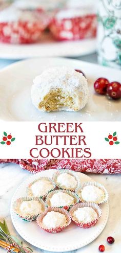 Greek Butter Cookies Greek Cookies Recipes, Greek Christmas Cookies, Greek Butter Cookies, Christmas Cookie Plate, Greek Christmas, Greek Cookies, Kid Friendly Dessert, Friends Recipes, Greek Sweets