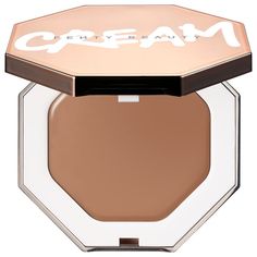 Cheeks Out Freestyle Cream Bronzer - FENTY BEAUTY by Rihanna | Sephora Bronzer Tutorial, Drugstore Bronzer, Mac Bronzer, Bronzer Application, Fenty Rihanna, Bronzer Makeup, Cream Bronzer, Hoola Bronzer