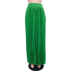 High Waist Solid Color Ankle-length Pleated Skirts Body Skirt, Wedding Look, Womens Maxi Skirts, Pleated Skirts, Pleated Maxi Skirt, Pleated Maxi, Women Wholesale, Skirts Online, Chiffon Skirt