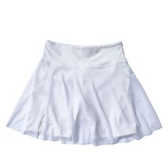 The White Pocket Skort is *the* perfect piece that combines your favorite elements of a fashionable tennis skirt and a workout short. A tennis skirt with a twist, in basic blackt, to wear to your favorite workouts, or out on the town. The built-in shorts are shaped to hug and sculpt your curves in our buttery-soft, 4-way stretch, moisture-wicking fabric. Pair it with the matching the Greece sweater for a preppy look or with any of our Bras under a Jacket down for a chic look.  One side open mesh skirt. Built-in sculpting short. Side pocket short. Short inseam 5”long. High waist. Machine wash cold cycle or hand wash, do not bleach, do not tumble dry, do not iron, do not dry clean Materials: 74% Polyester 26% Elastane - Recycled yarn Fabric properties: Antibacterial, Moisture Wicking, 4 way White Skort, Workout Short, High Fashion Looks, Short A, Preppy Look, Mesh Skirt, Recycled Yarn, A Workout, Tennis Skirt