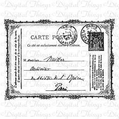 a black and white photo of an old paper with the words,'carte postal de