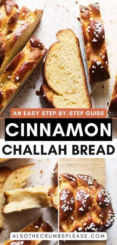 an easy step - by - step guide to making cinnamon chalabh bread