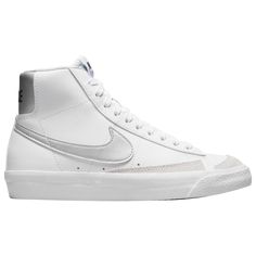 Nike Blazer Mid 77, Nike Blazer Mid, Nike Blazers Mid, Blazer Mid, Nike Blazer, Grade School, Go Shopping, Synthetic Leather, Classic Looks