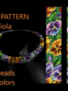 an image of flowers in the dark with text that reads, pattern nikola leads colors