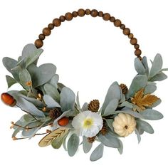 1.Uniquely designed hand decorated flower: this wooden handled garland is the latest product made of flocked rabbit ear leaves, wooden maple leaves, three or more dried fruits and plastic flowers. The wreath is handmade and the handle of the wreath is made of wooden beads threaded into a circle. The wooden beads are very smooth and feel very smooth in your hand. You will love the way it feels in your hand. 2.During the holidays, it can be hung on the wall, door, or even on the mantelpiece. Or ou Thanksgiving Party Decor, Autumn Wreaths For Front Door, Wood Wreath, Artificial Pumpkins, Nostalgic Gifts, Harvest Wreath, Harvest Thanksgiving, Fall Garland, Thanksgiving Party