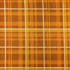 an orange and yellow plaid fabric texture