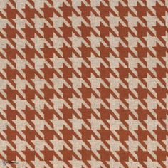 an orange and white checkered fabric