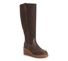 These mid-height calf boots with a walkable wedge look so fresh for weekend adventures and family photos. From MUK LUKS. So Fresh, Calf Boots, Brown Boots, Boot Shoes Women, Womens Slippers, Women's Boots, Wedge Boot, Sleek Design, Fashion Statement