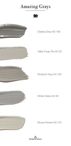 the different shades of gray paint are shown in this graphic diagram, which shows how to use