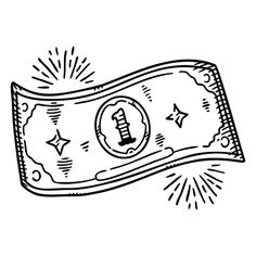 Bill cash money icon PNG Design Money Line Art, Money Aesthetic Drawing, Money Graphic Design, Cash Icon, 2025 Bujo, Money Tshirt, Free Frames And Borders