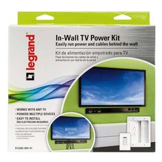 the wall tv power kit is in its package