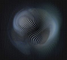 an abstract black and white background with circles