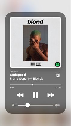 an mp3 player with the caption'white ferreti - frank ocean '