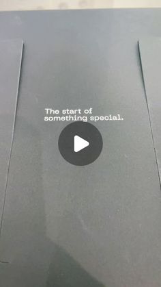 the start of something special sticker is displayed on an electronic device's screen