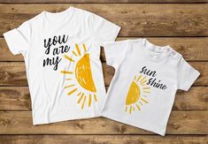 You Are My Sunshine Shirt, Mommy And Me Tshirts, Mommy Son Outfits, Son Outfits, Mommy Son, Sunflower Season, Mom Clothes