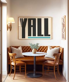 This bold and minimalistic typography print puts a simple spin on the saying "Y'all Means All." Geek Home Decor, Southwestern Home, Western Wall Art, Geek Decor, Inspire Me Home Decor, Southwestern Decorating, Boho Eclectic, Style Deco, Natural Wood Frames