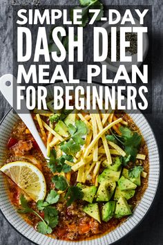 Diet Meal Plan For Beginners, Meal Plan For Beginners, Lower Your Blood Pressure, 7 Day Meal Plan