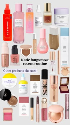 #katiefang#beuty#makeup#skincare Trending Makeup And Skincare, Makeup You Should Try, Kate Fang Skincare, Kate Fang Products, Skincare Makeup Products, Katie Fang Skincare Products, Katie Fangs Skincare Products, Katie Fang Makeup Routine