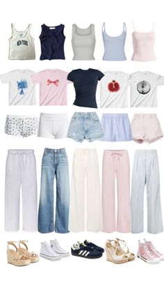 Summer Outfit With Pants, Summer Outfits Copenhagen Style, Number Shirt Outfit, Stockholm Outfits Summer, Shein Stockholm Style, Outfit Ideas Summer For School, Summer Stockholm Outfits, Sandwich Outfit Ideas, Stalkhomr Style