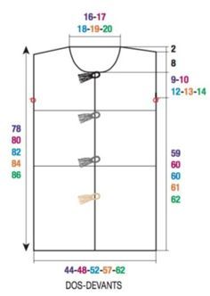 an image of a t - shirt with measurements for the front and back side of it