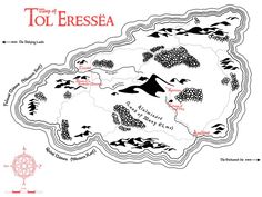 a Tolkien style map of Tol Eressëa, in conjunction with my map of Aman, with additions of secondary locations to faithfully recreate the Lonely Isle in a realistic manor. (made by NelmanBlack) Lotr Map, Calligraphy Map, My Map, Fantasy Map Making, Tolkien Elves