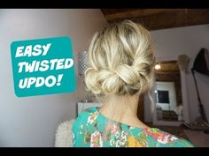 EASY EVERYDAY UPDO! Hairstyle for Short, Medium and Long Hair. - YouTube Half Up Messy Bun Tutorials, Updo Cabello Natural, Messy Bun For Short Hair, Hairstyle For Short, High Bun Hairstyles, Simple Updo, Easy Bun Hairstyles