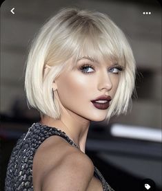 Blond Bobs With Bangs, Blonde Bob Oval Face, Chin Length Hair 2023, Soft Shag Haircut Short Straight, Short Blonde Bob With Fringe, 80s Bob Hairstyle, Blonde Bobs With Bangs, Platinum Bob With Bangs, Blonde Chin Length Hair