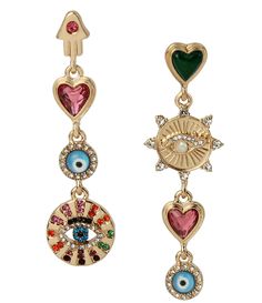 Shop for Betsey Johnson Evil Eye Mismatch Linear Earrings at Dillard's. Visit Dillard's to find clothing, accessories, shoes, cosmetics & more. The Style of Your Life. Eye Rhinestones, Senior Prom, Mismatched Earrings, Funky Jewelry, Eye Earrings, Accessories Jewelry Earrings, Eye Jewelry