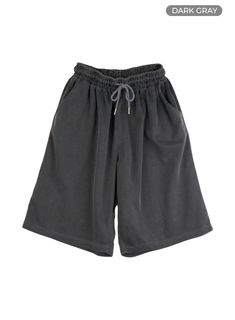 Dark gray / M/L Long Sweat Shorts Black, High-waist Dark Wash Streetwear Shorts, Dark Gray Sweatpants, Grey Comfy Shorts, Gray Sweat Shorts, Sweatpant Shorts, Grey Sweat Shorts, Comfy Sweats, Baggy Shorts