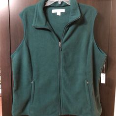 This Women's Fleece Vest, Polar Soft Sleeveless Classic Fit With Zip Up Pockets Is New Never Been Worn Still Has Tag. Excellent Condition. Size Xxl. Color Is A Dark Forest Green. Dark Forest Green, Fleece Vest, Womens Fleece, Dark Forest, Forest Green, Zip Ups, Jackets & Coats, Jackets For Women, Forest