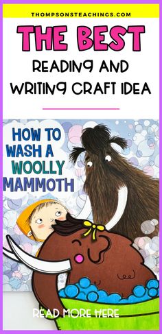 the best reading and writing craft idea how to wash a woolly mammoth