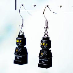 StudBee - Micro Golden Weapons Cole Earrings | Handmade from Authentic  LEGO® Parts | Ninjago - StudBee Lego Group, Lego Parts, Lego Brick, Mini Figures, Handmade Earrings, Earrings Handmade, Board Games, Lego