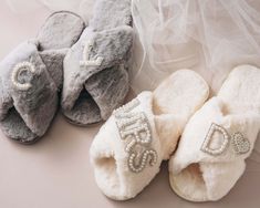 "*If ship outside of US, please leave contact number. Looking for a gorgeous bride gift for bachelorette party, bridal shower or honeymoon?  Our soft and fluffy pearl initial slippers will be a perfect option for you. We have eight colors and three sizes for your choice. Plus two colors of pearl initials, white and pink.  Your may put Mrs + initial for the bride or name initial for bridesmaids. It is surely work for any occasion, no matter you want to buy it as a gift for bride, maid of honor or Gift For Bachelorette Party, Gift For Bachelorette, Pearl Slippers, Bridesmaid Slippers, Bride Slippers, Personalized Slippers, Gift Bachelorette Party, Bachelorette Party Gift, Pearl Bride