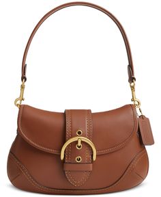 in stock Coach Purses Outlet, Brown Coach Purse, Leather Saddle Bags, Brown Shoulder Bag, Cute Bag, Coach Purses, Soho, Tan Leather, Saddle Bags